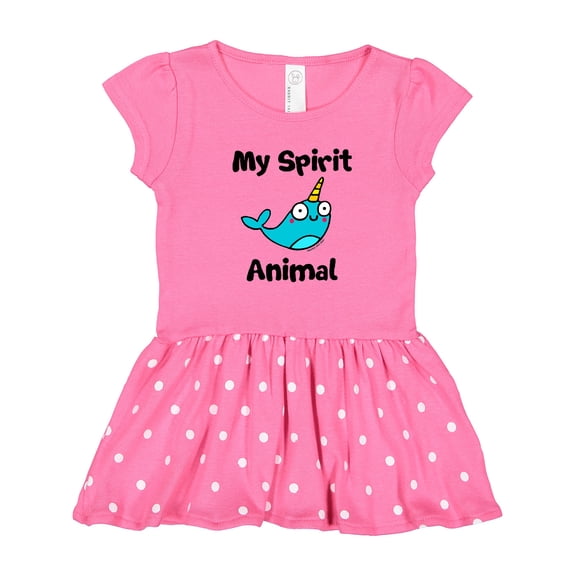 Inktastic Narwhal is my Spirit Animal Girls Toddler Dress