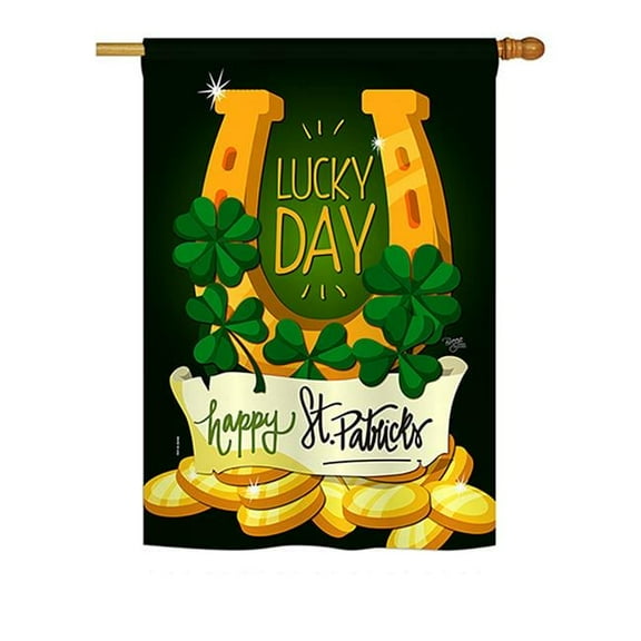28 x 40 in. Lucky Day Spring St Patrick Impressions Decorative House Flag