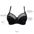 thumbnail image 5 of Parfait Pearl Full Bust Unlined Bra, Black, 32I, 5 of 5