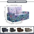 thumbnail image 3 of Jiueut Boho Mandala Marble Print Recliner Loveseat Covers, Soft Reclining Chair Covers Stain Resistant Sofa Slipcover with Side Storage Pocket for Dining Room Office Club, 3 of 7