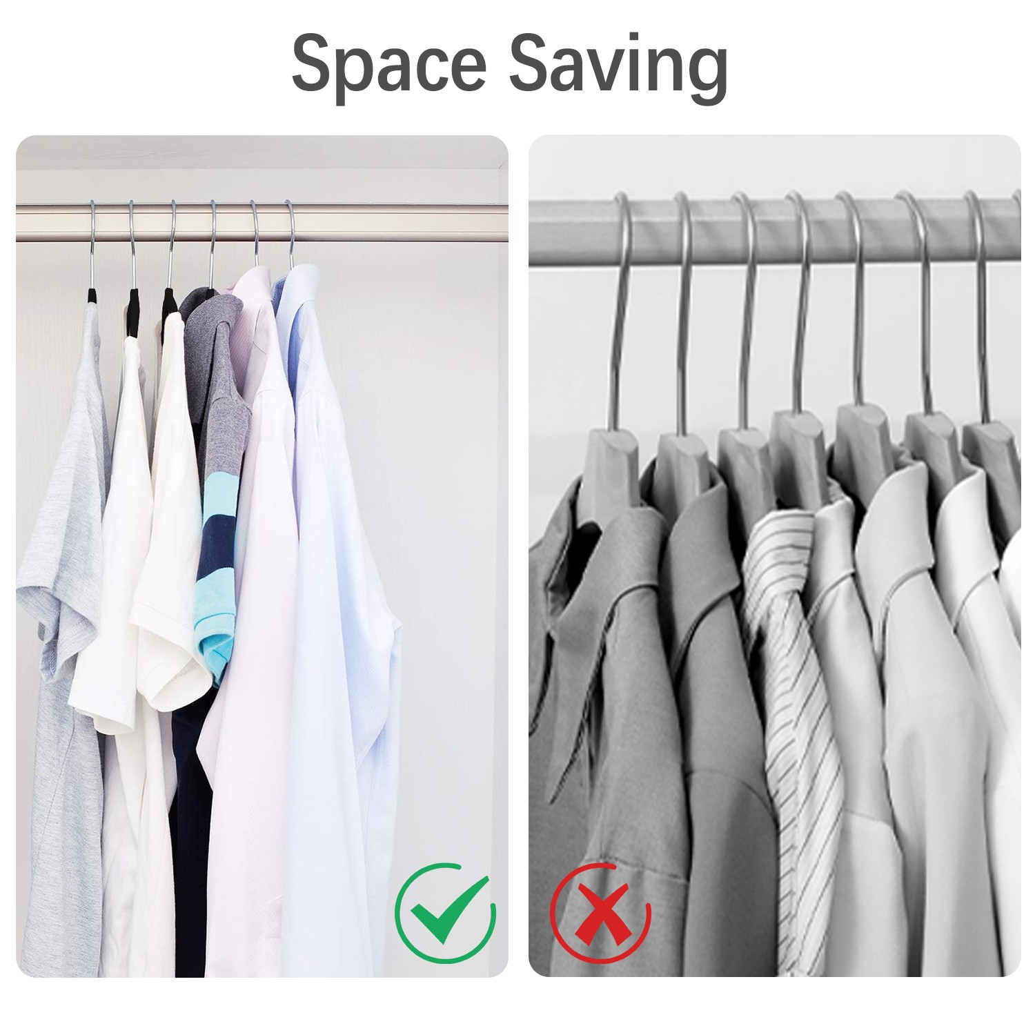 EasyPAG 50 Pack Velvet Hangers Non Slip Clothes Hangers Space Saving Black Hanger Heavy Duty Coat Hanger No Shoulder Bump Focked Hanger with 360° Swivel Hook for Closet