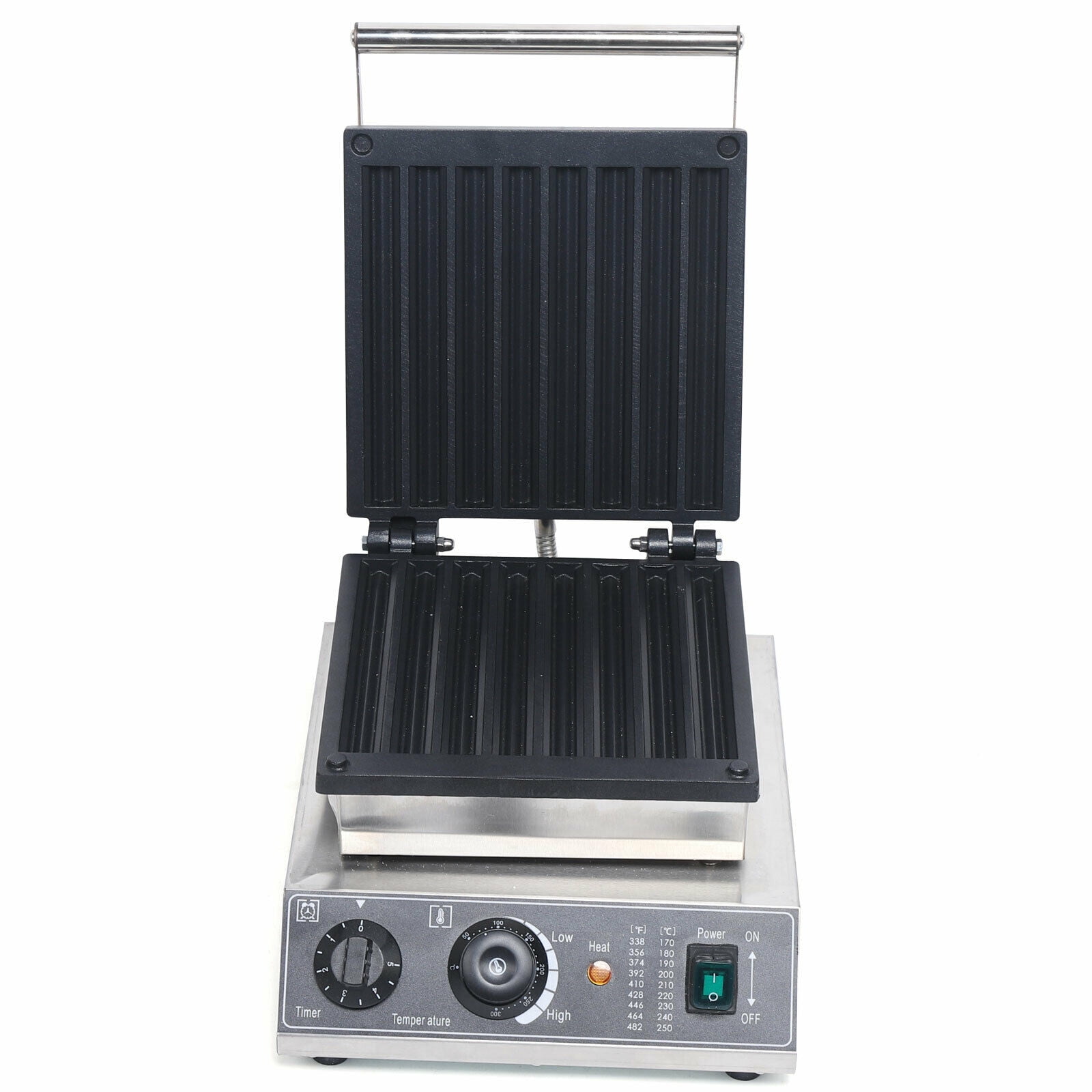 8Pcs Commercial Churros Baker Waffle Maker Machine Non-stick Electric Snacks Baker Machine