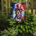 thumbnail image 2 of Staffordshire Bull Terrier Patriotic Garden Flag 11.25 in x 15.5 in, 2 of 5