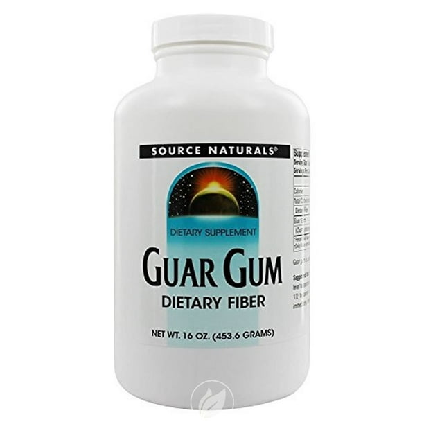 Source Naturals Guar Gum Powder Dietary Fiber 16 oz, Pack of 2