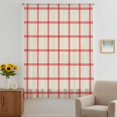 thumbnail image 3 of Yellow Buffalo Plaid Sheer Curtains 84 Inches Long, Red Lines Grid Pattern Vintage Light Filering Curtains, Breathable Simi Curtain Privacy Drapes for Living Room Bedroom Lightweight Window Treatment, 3 of 9