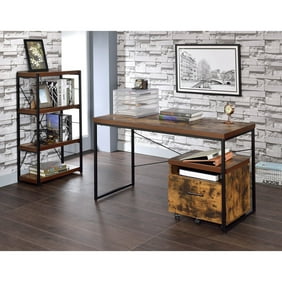 Mainstays Arris Writing Desk Canyon Walnut Walmart Com