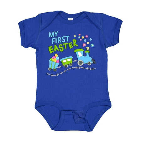 

Inktastic My First Easter Train Gift Baby Boy or Baby Girl Bodysuit