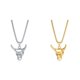 thumbnail image 3 of Jumpingount Collar de animales para hombres y mujeres, colgante portátil de acero inoxidable para adultos, ceremonia de boda, banquete, joyería, regalo de Ropa, zapatos y accesorios Miscelánea Oro Jumpingount AP014762-02B, 3 of 6