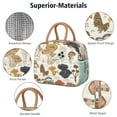 thumbnail image 4 of Waterproof Lunch Tote - Cottagecore Fungi Aesthetic, Leakproof & Easy to Clean Insulated Lunch Box, Stylish and Portable for Women, Students & Professionals (Botanical Mushroom), 4 of 5