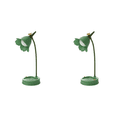 thumbnail image 1 of Lámpara de escritorio LED de mesa con atenuación continua, luz nocturna con protección para los ojos y flores, color verde, 1 of 3