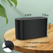 BCOOSS Essential Oil Diffuser Aromatherapy Aroma Air Diffuser with Flame Light , Black