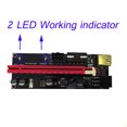 thumbnail image 3 of PCI-E Riser Board Extender Board 4-pin riser board 6-pin PCI-E 6-pin USB 3.0 Extender Card 1x to 16x Adapter, Blue Cable, 3 of 7