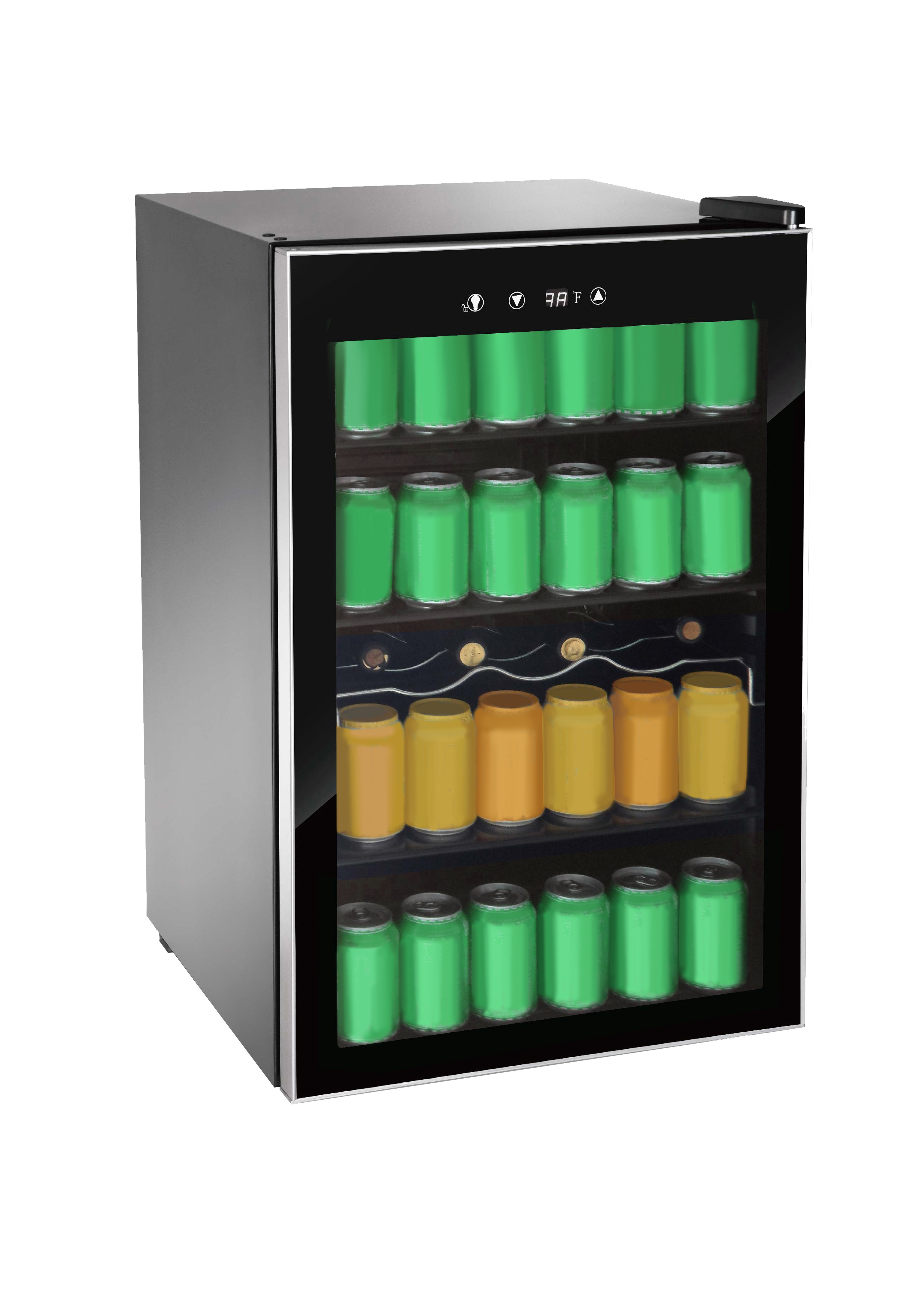 RCA 110 Can & 4 Bottle Beverage Center Refrigerator and Wine Cooler, (RMIS1530), Black - image 3 of 15