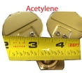 thumbnail image 3 of 2PC Set Acetylene And Oxygen Regulators Dual Gauge Cutting Torch Regulators Portable Size, 3 of 4
