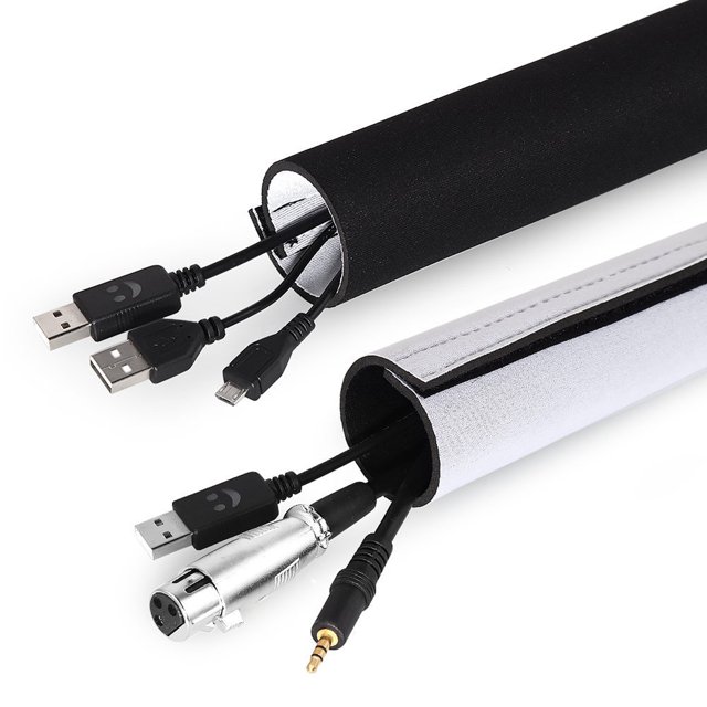 Manejo de corrector de cables Manga Organizador de cables para TV MABOTO 300cm