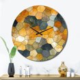 thumbnail image 1 of Designart "Chromatic Hexa Mirage II" Abstract Shapes Oversized Wall Clock, 1 of 6