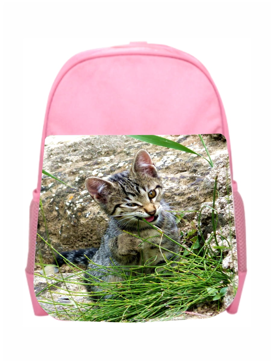 Accessory Avenue School Backpack Cat Playful Kitten Girls Kids Pre