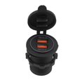thumbnail image 1 of Dual QC3.0 Carga rápida Cargador USB Dual Toma de Corriente para 12/24V Coche Moto Barco coche Cargador Higoodz Accesorio de coche, 1 of 7