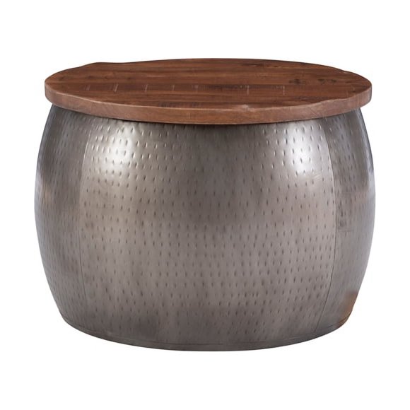 Metal Drum Coffee Table