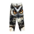 thumbnail image 4 of Balery Whimsical Owl On Branch print Women's Pajama Pants,Ultra Lightweight Pjs,Lounge Pant-Medium, 4 of 9