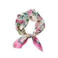 thumbnail image 2 of Fewfanhot Women's Silk Scarf Neck Scarf Hair Head Breathable Lightweight Silk shawl,Flowers And Petals Neckerchief Hair Decorative, 2 of 2