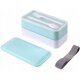 thumbnail image 3 of Bento Box Caja de almacenamiento de alimentos Accesorios de cocina Fiambrera de doble capa (18,5*10,5*10,6 cm) Azul claro Sailing Electrónica, 3 of 5