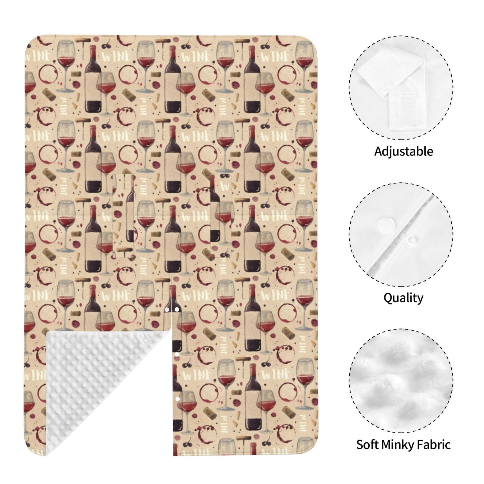 Car Seat Cover Baby - Wine Glasses Breathable Infant Car Seat Cover for Baby Carseat, Lightweight Comfort Baby Essentials Must Haves Newborn Stuff for Girl Boy