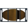 thumbnail image 5 of Modern Dining Table | Spacious Space for Happy Family Dinners | Artificial Stone Panel Crafted Exquisitely | Stable Base with Bronze - colored Iron Legs, 5 of 6