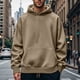 thumbnail image 1 of pstuiky manga larga para hombre, Sudadera deportiva informal de color liso para hombre, con bolsillo y manga larga, con capucha y cierre a presión camisetas de hombre l, 1 of 6