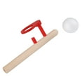 thumbnail image 2 of Juego de 2 juguetes de madera para soplar para niños, divertidos juegos de pelota flotante., 2 of 9