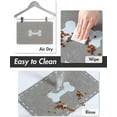 thumbnail image 4 of -Dog Food Mat-Absorbent Dog Bowl Mat-Quick Dry Dog Mat for Food and Water-Pet Food Mat-Dog Placemat-Dog Water Mat for Sloppy Drinkers 16"X24" Bone Grey, 4 of 6