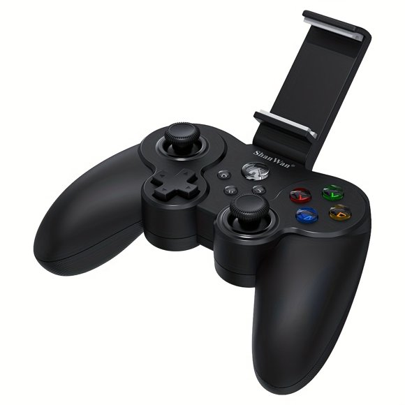 HLONK Long Battery Life ShanWan Mobile Game Controller - PS Remote Play Arcade Games for iPhone and Android with Phone Bracket and LED Backlight