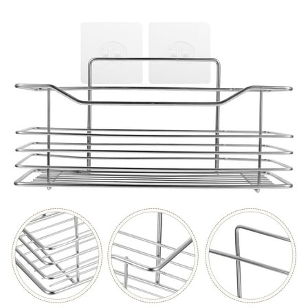 UPOUART Shower Shelves Silver Stainless Steel 1Pack