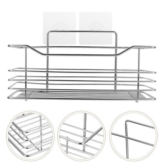 UPOUART Shower Shelves Silver Stainless Steel 1Pack