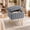Gray, variant on BEAUTYPEAK Vanity Stool with Storage Faux Fur Padded Makeup Ottoman with Gold Metal Legs and Adjustable Feet 18.9" Footstool, White