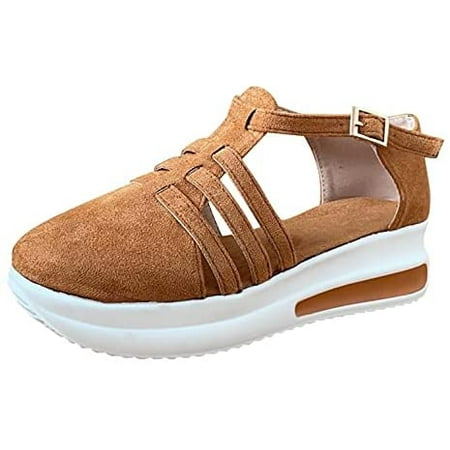 

Women s Orthopedic Sandals Comfy Chic Slope Wedge Platform Hook and Loop Gladiator Outdoor Mary Jane Casual Sandal Shoes