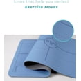 thumbnail image 4 of Mat - Non Slip Mat with Alignment Lines for Posture Exercises, Yoga, Pilates,  Workout, 4 of 6