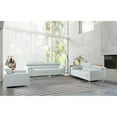 thumbnail image 6 of Pasargad Home Serena Modern Silver Loveseat with Stainless Steel Legs with Adjustable Headrests, 6 of 7
