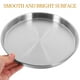 thumbnail image 4 of Plato redondo de acero inoxidable, plato de cena de Metal, plato de Camping, plato de carne, 4 of 6