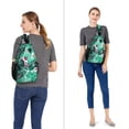 thumbnail image 5 of Mosiso Polyester Sling Bag Backpack Travel Hiking Outdoor Sport Crossbody Shoulder Bag Multipurpose Daypack for Women Men, Palm Leaf Flower, 5 of 8