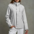 thumbnail image 1 of HUITKMM Womens Fall Jackets Unisex Windproof Outdoor Jacket Stylish and Versatile for Couples, 1 of 5