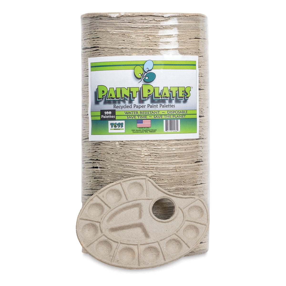 Toss Paint Plates Disposable Palettes Pkg of 100