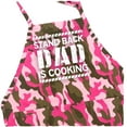 thumbnail image 3 of ApronMen, Funny Aprons For Men - Stand Back: Dad Is Cooking - 100% Cotton with Pockets - Pink Camo, 3 of 7