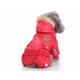 thumbnail image 4 of Ropa para perros y mascotas Ropa para perros Chaqueta de plumón Ropa de uniforme de la Fuerza Aérea Ropa para perros y mascotas Ropa de cuatro patas Ropa de la Fuerza Aérea Ropa para mascotas Ropa de invierno (Rojo XS) JM, 4 of 5