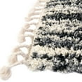 thumbnail image 6 of Unique Loom Hygge Shag Collection Area Rug - Valley (5' 3" x 8' Rectangle Black and White/Gray), 6 of 7