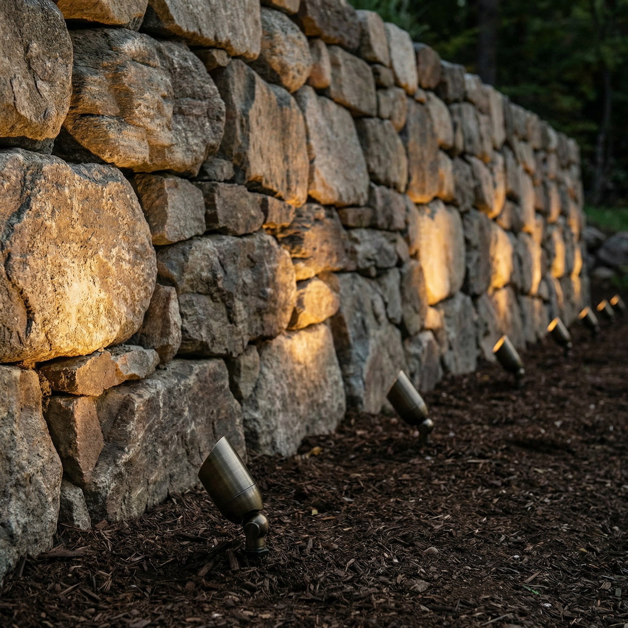 LNC 6W Solid Bronze LED Outdoor Spotlight 2700K Warm White 490 Lumens for Low Voltage Landscape Lighting of Yard, Lawn, Garden, Patio, Trees & House