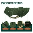 thumbnail image 4 of Kuoser Dog Coat Warm Dog Winter Jacket for Small Medium Large Dogs, Green, XXL, 4 of 10