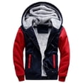 thumbnail image 2 of 2022 Nuevas sudaderas con capucha para hombre, de invierno, gruesas y cálidas, con forro polar y cremallera, abrigo con capucha para hombre, ropa deportiva, ropa de calle para hombre, chándal, sudader, 2 of 5