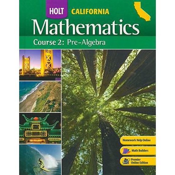 Pre-Owned Holt Mathematics: Student Edition Course 2 2008 (Hardcover) 0030923166 9780030923166