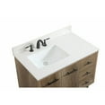 thumbnail image 4 of Elegant Decor Cyrus 36" MDF Single Bathroom Vanity with Backsplash - Natural Oak, 4 of 15